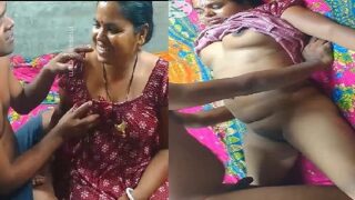Vlog wife boob press and missionary fucking