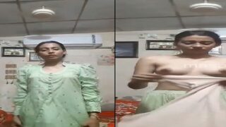 Desi girl dress change hottest nude MMS exposed