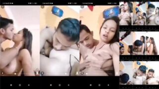 Kanpur gf boob sucked and pressed by lover during foreplay